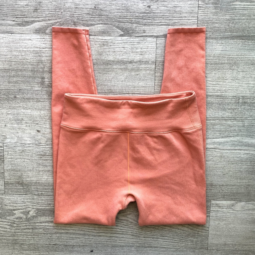 Fabletics Seamless Ultra High-Waisted Leggings XL Orange Peach